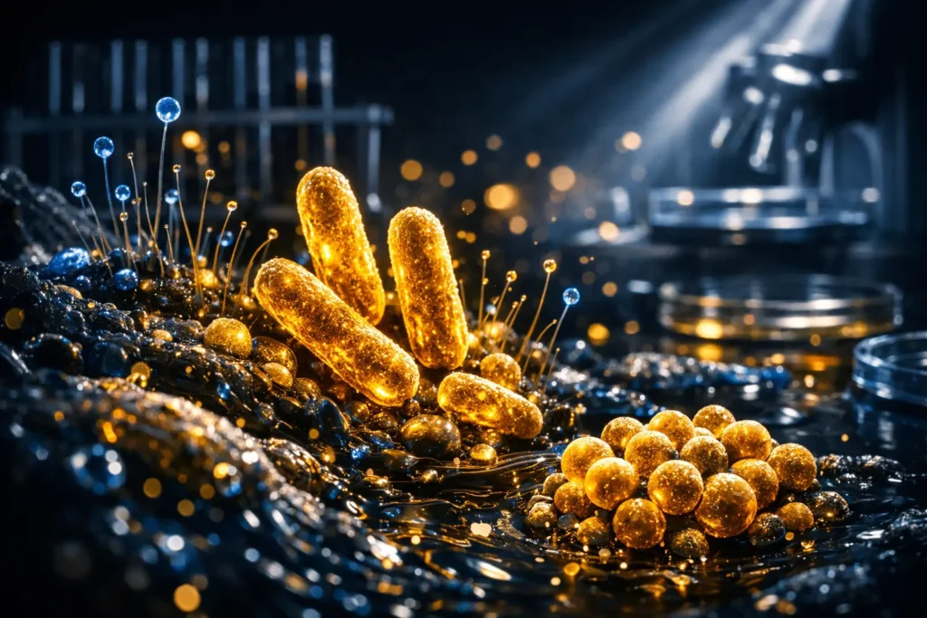 Scientific editorial visualization of bacterial imbalance inside the oral microbiome ecosystem
